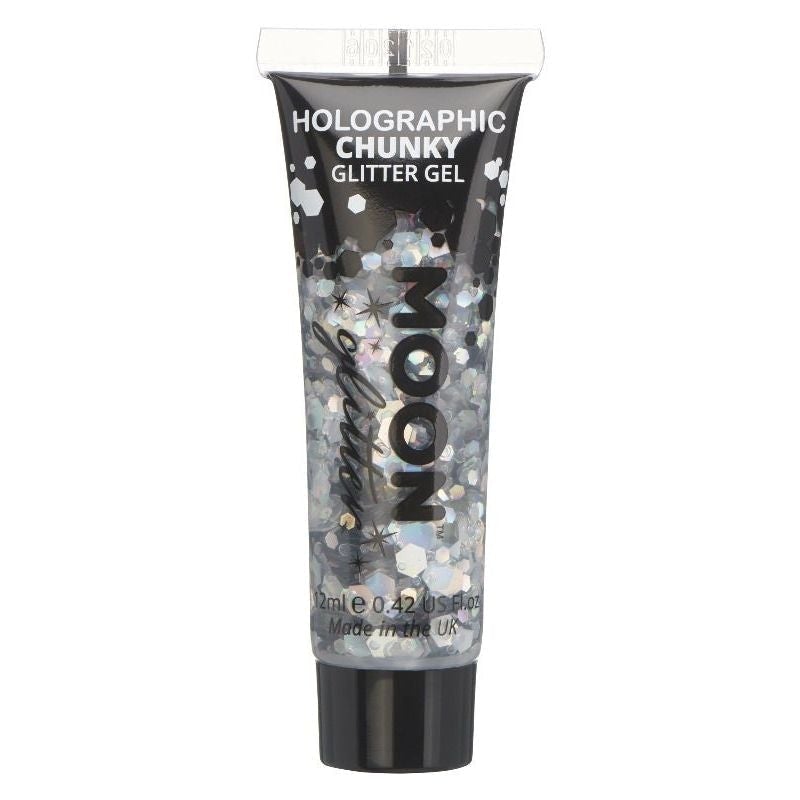 Size Chart Moon Glitter Holographic Chunky Gel Single, 12ml Costume Make Up