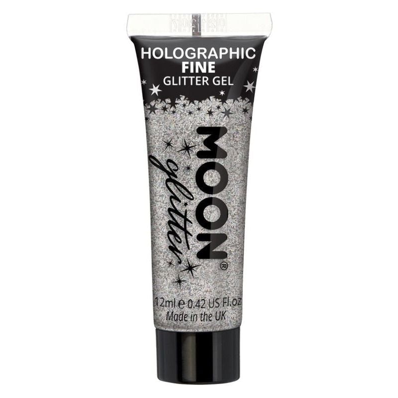 Size Chart Moon Glitter Holographic Fine Gel Single, 12ml Costume Make Up