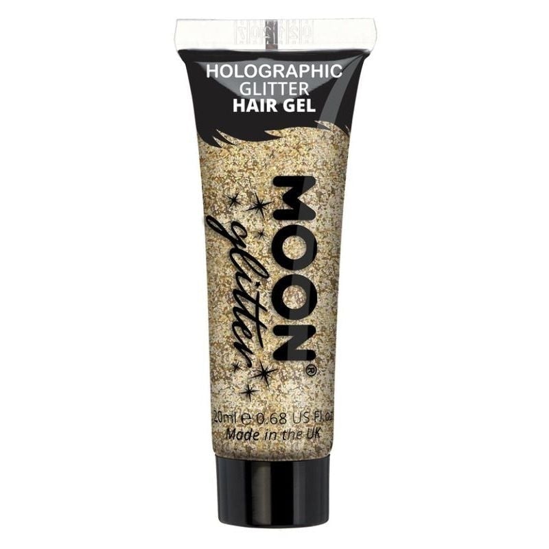 Moon Glitter Holographic Hair Gel Single, 20ml Costume Make Up_3