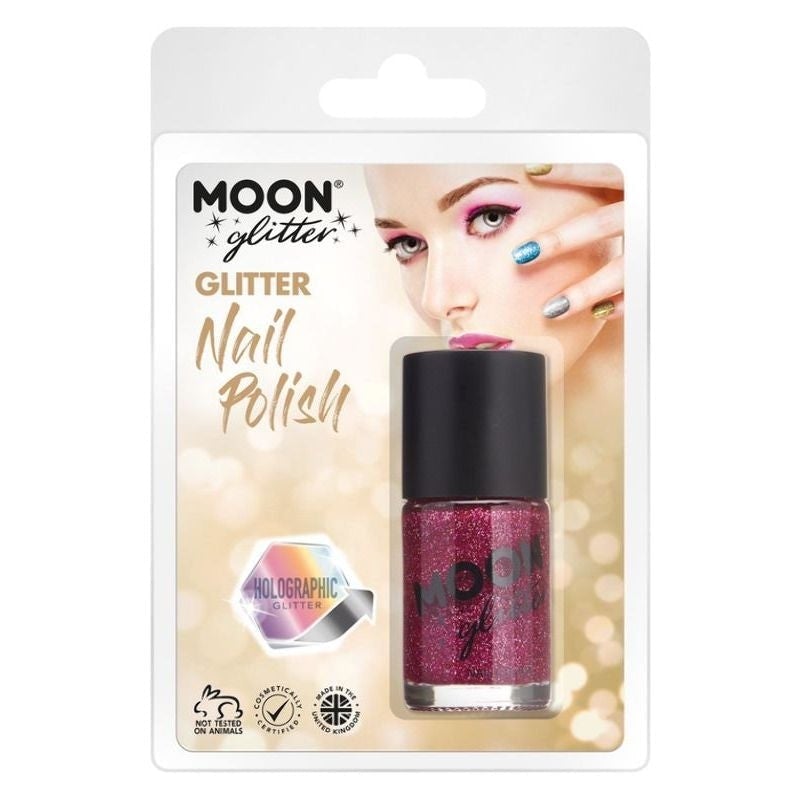 Moon Glitter Holographic Nail Polish Clamshell, 14ml Costume Make Up_2