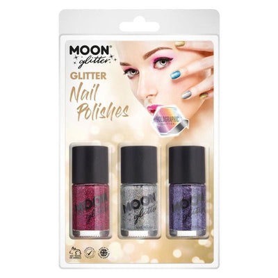 Moon Glitter Holographic Nail Polish G07176 Costume Make Up_1