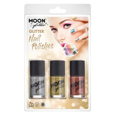 Moon Glitter Holographic Nail Polish G07190 Costume Make Up_1