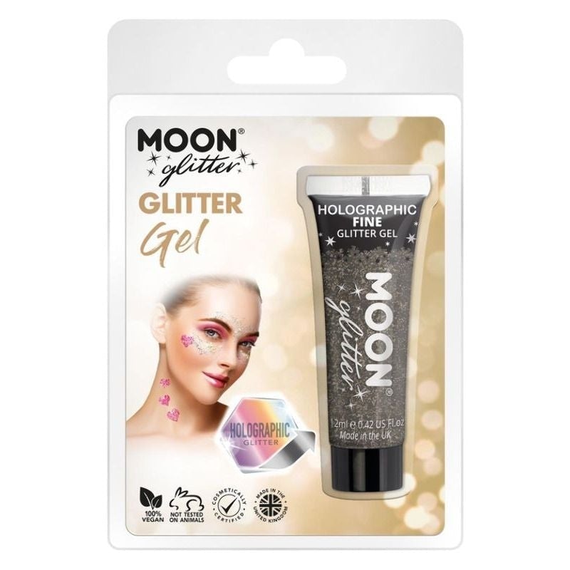 Moon Glitter Hologrpahic Fine Gel Black Costume Make Up_1