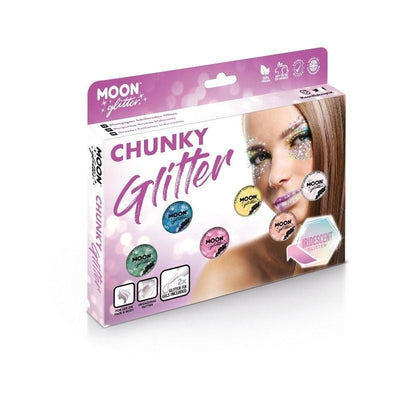 Moon Glitter Iridescent Chunky Assorted Costume Make Up_1