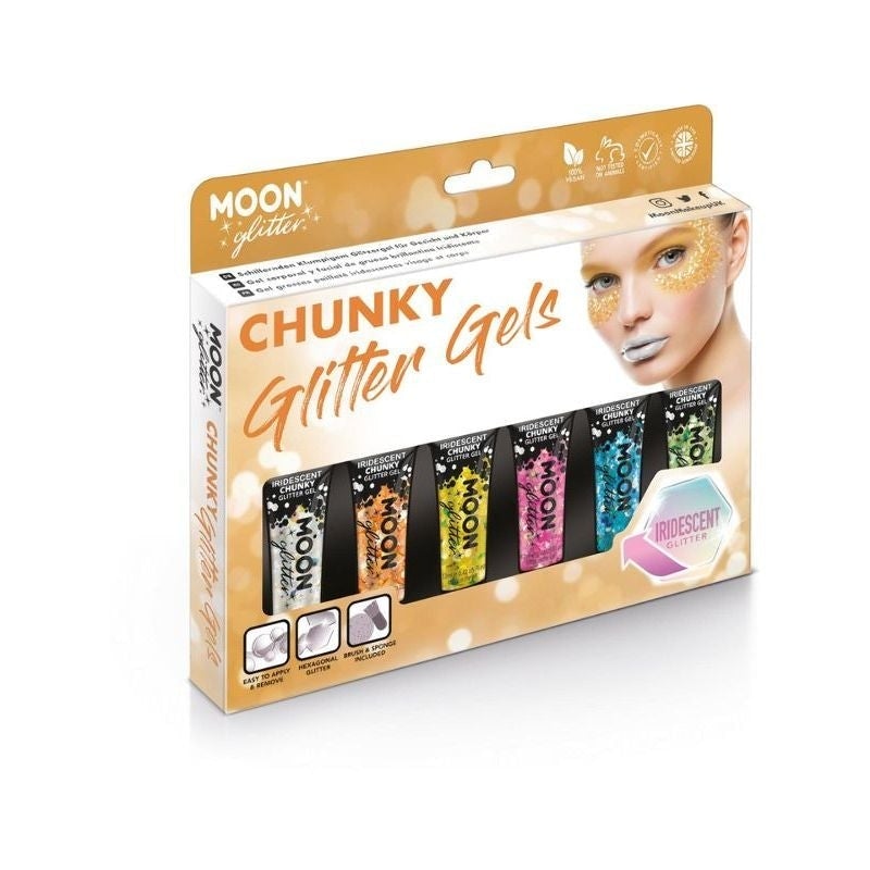 Moon Glitter Iridescent Chunky Gel Asso Costume Make Up_1