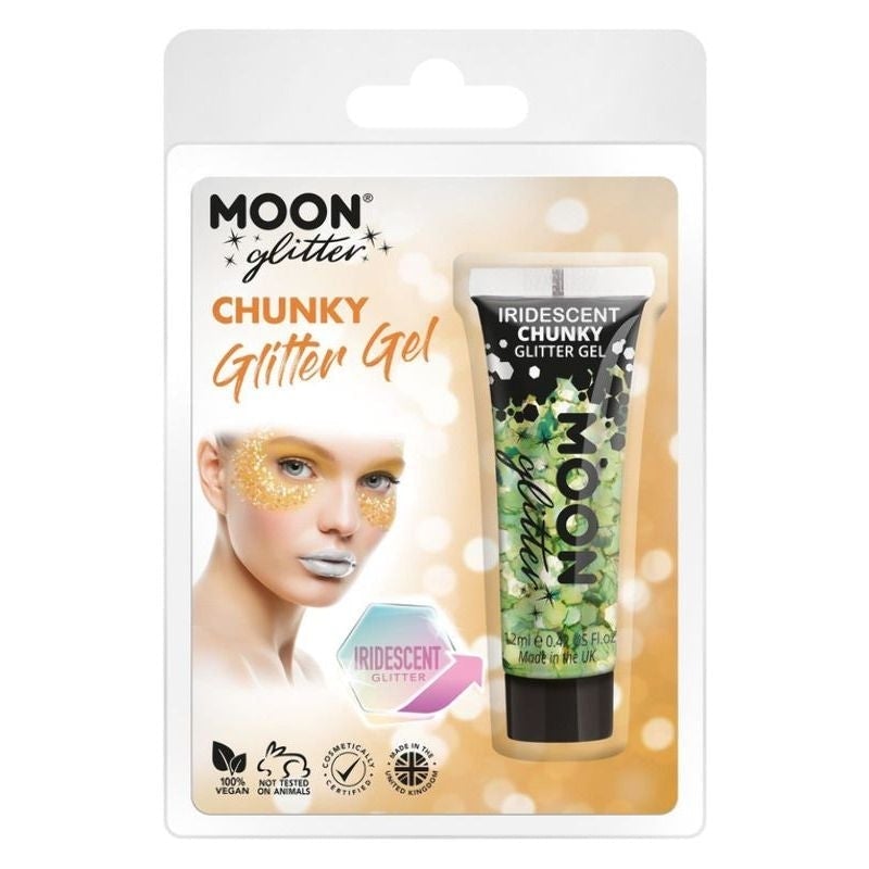 Moon Glitter Iridescent Chunky Gel Clamshell, 3g Costume Make Up_3