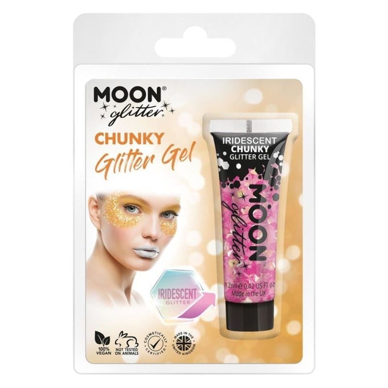 Moon Glitter Iridescent Chunky Gel Clamshell, 3g Costume Make Up_5