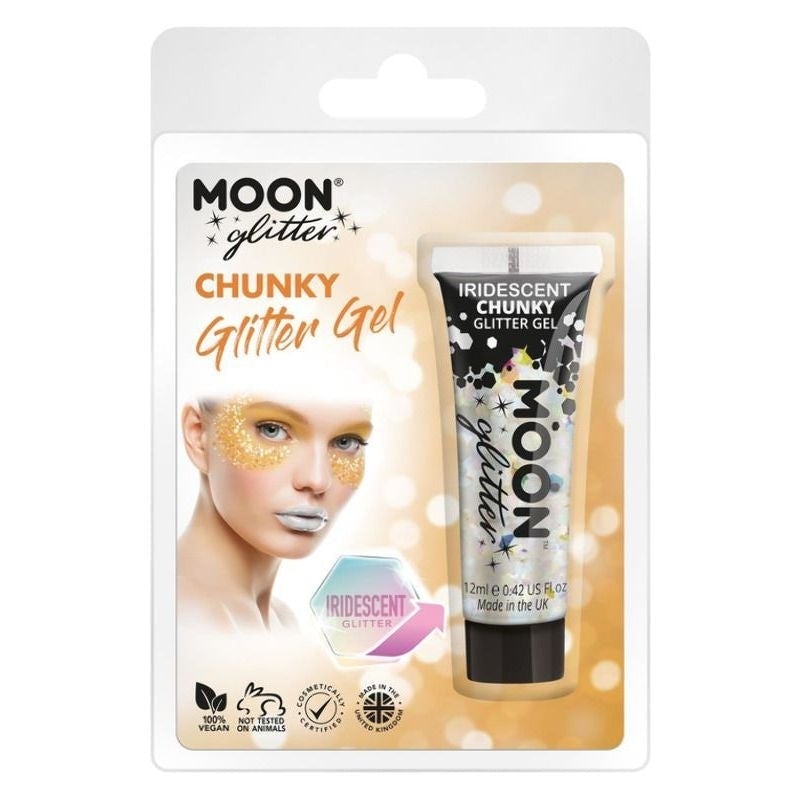 Moon Glitter Iridescent Chunky Gel Clamshell, 3g Costume Make Up_7