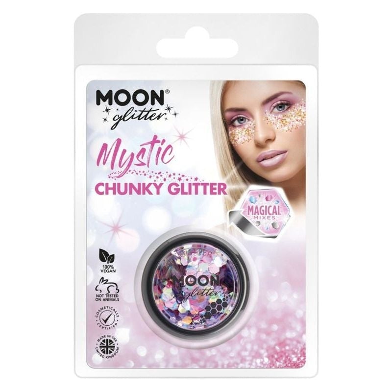 Moon Glitter Mystic Chunky Mixed Colours Clamshell, 3g Costume Make Up_3