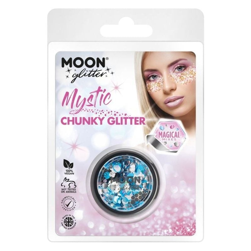 Moon Glitter Mystic Chunky Mixed Colours Clamshell, 3g Costume Make Up_4