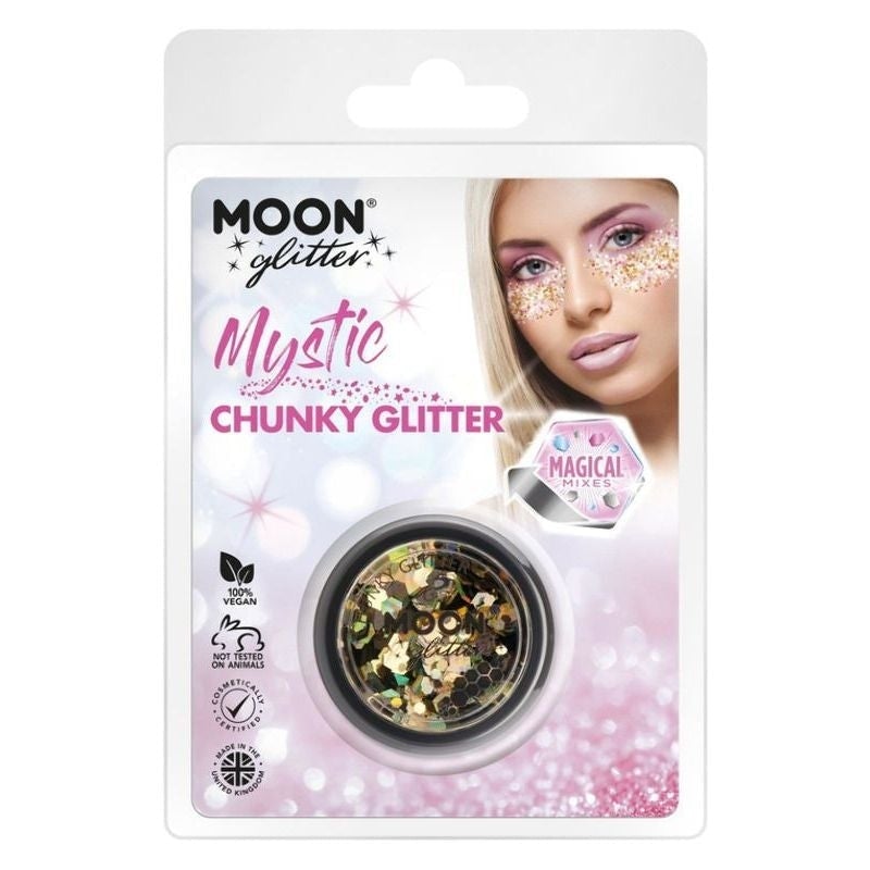 Moon Glitter Mystic Chunky Mixed Colours Clamshell, 3g Costume Make Up_6