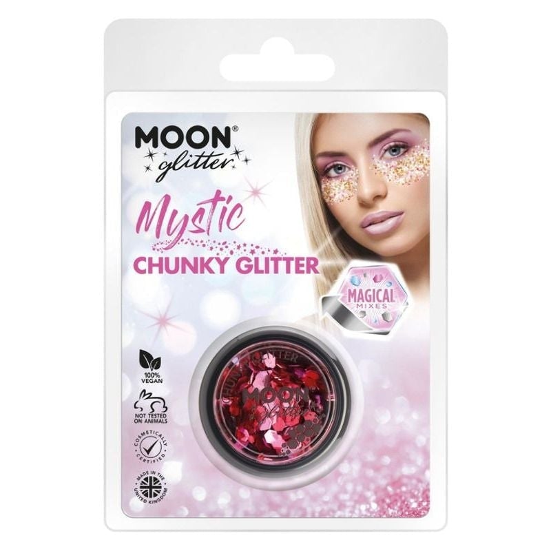 Size Chart Moon Glitter Mystic Chunky Mixed Colours Clamshell, 3g Costume Make Up