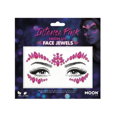 Moon Glow Face Jewels Intense Pink Costume Make Up_1