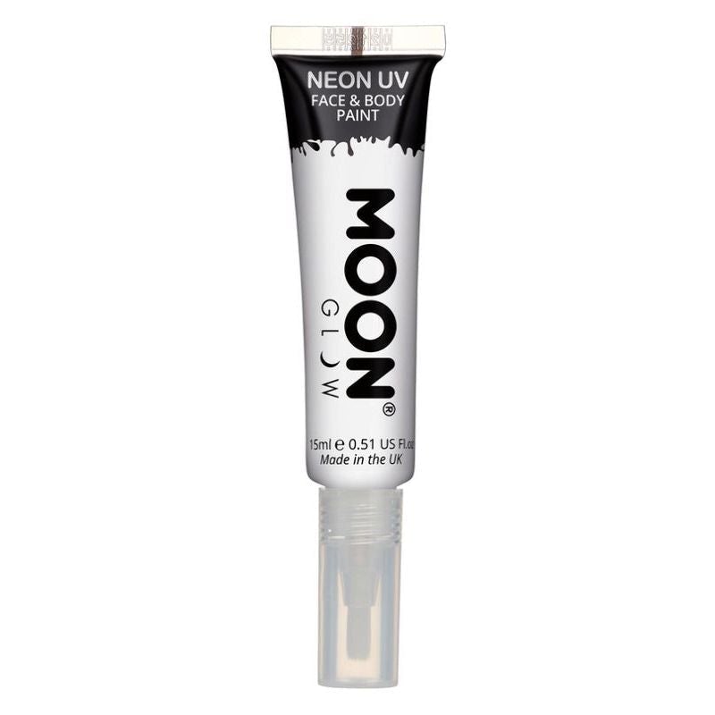 Moon Glow Intense Neon UV Face Paint Single, With Brush Applicator, 15ml Costume Make Up_7