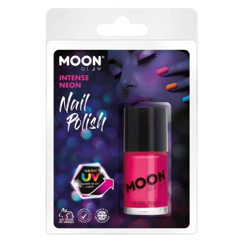 Moon Glow Intense UV Nail Polish Neon Pink Costume Make Up_1