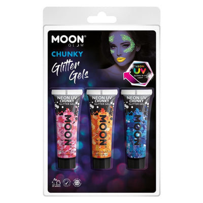 Moon Glow - Neon UV Chunky Glitter Gel M27693 Costume Make Up_1