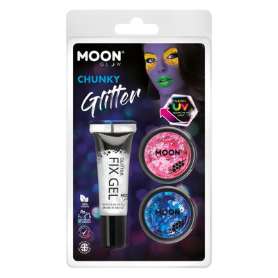 Moon Glow - Neon UV Chunky Glitter M27198 Costume Make Up_1