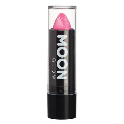 Moon Glow - Neon UV Glitter Lipstick Hot Pink Costume Make Up_1