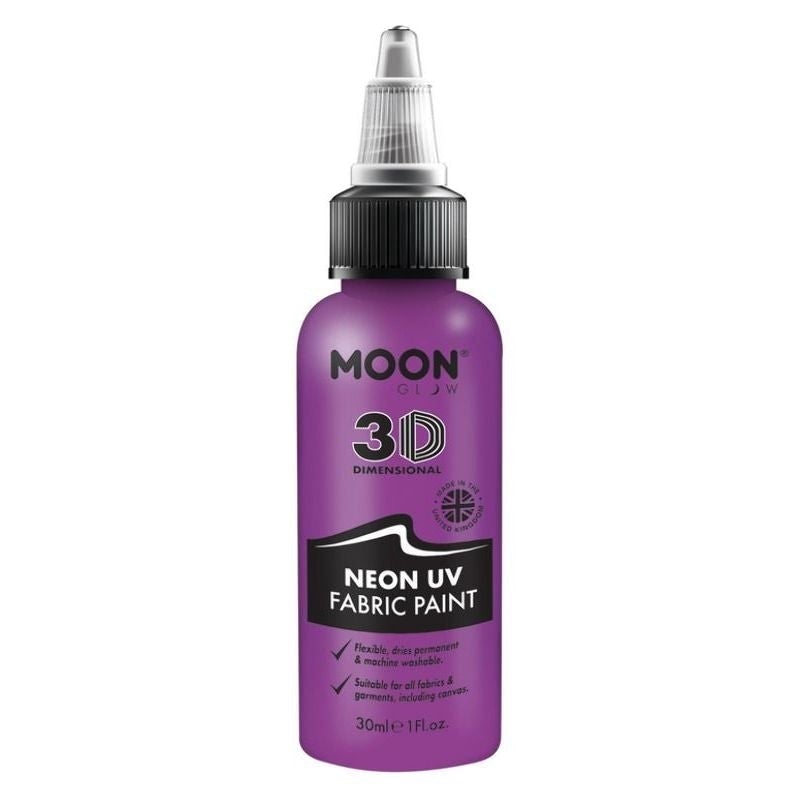 Moon Glow Neon UV Intense Fabric Paint 30ml Single Costume Make Up_5