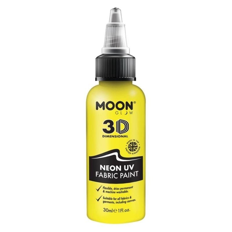 Size Chart Moon Glow Neon UV Intense Fabric Paint 30ml Single Costume Make Up