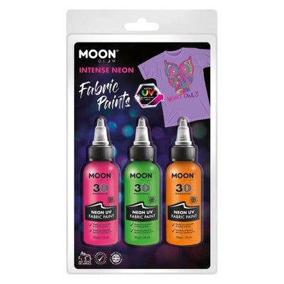 Moon Glow Neon UV Intense Fabric Paint M38583 Costume Make Up_1