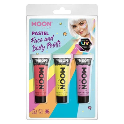 Moon Glow Pastel Neon UV Face Paint M33700 Costume Make Up_1