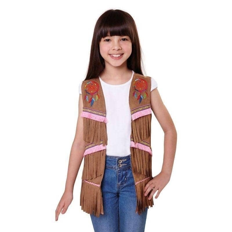 Native American Inspired Indian Waistcoat Childrens Costume_1