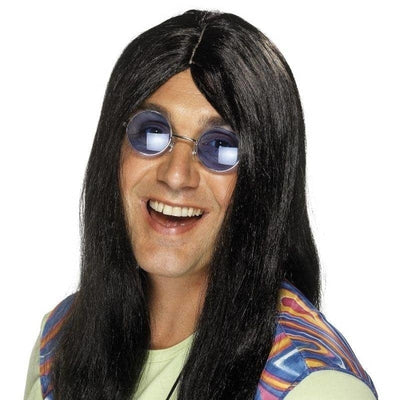 Neil Hippy Wig Adult Black_1