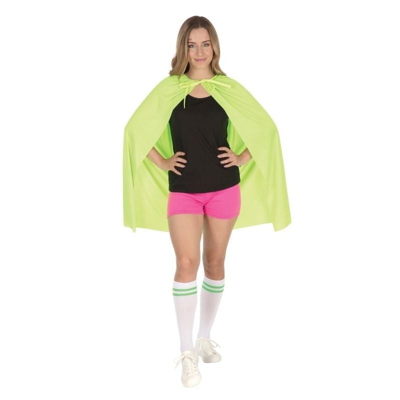 Neon Green Adult Superhero Cape_1