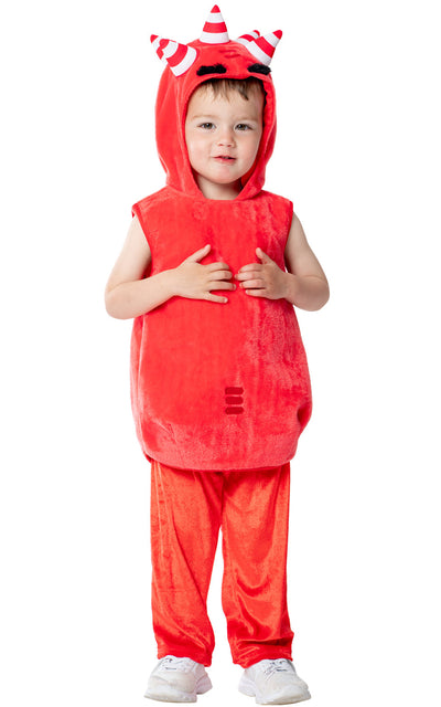 Oddbods Fuse Kids Fur Costume Red_1