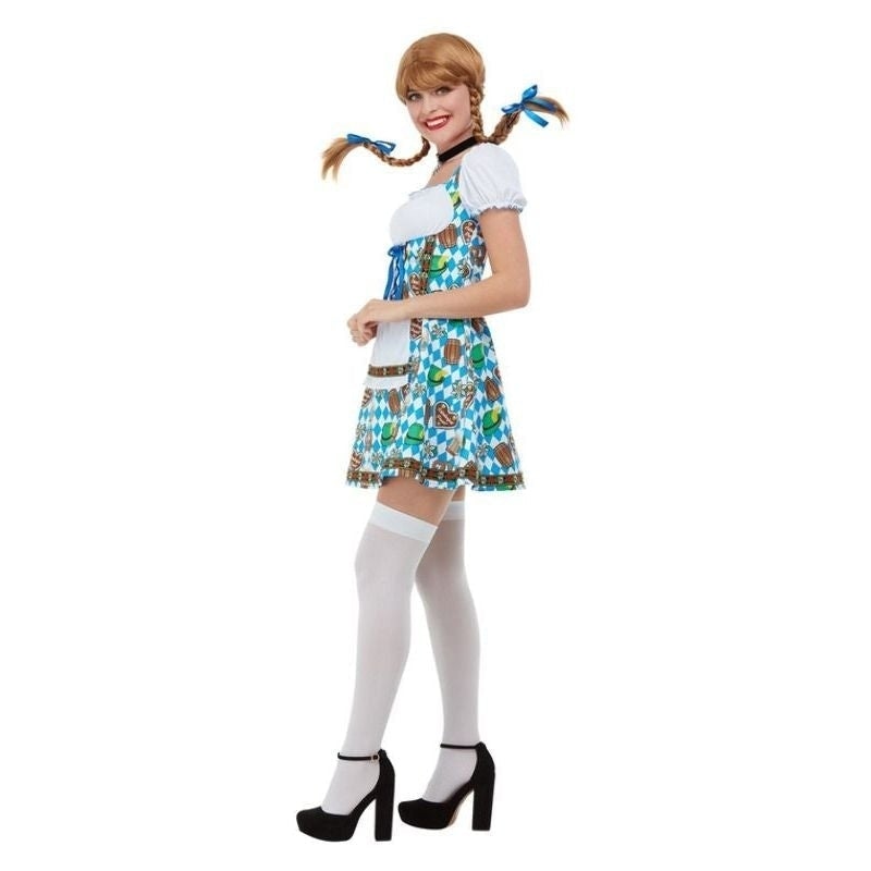 Oktoberfest Beer Maiden Costume Adult Blue_3