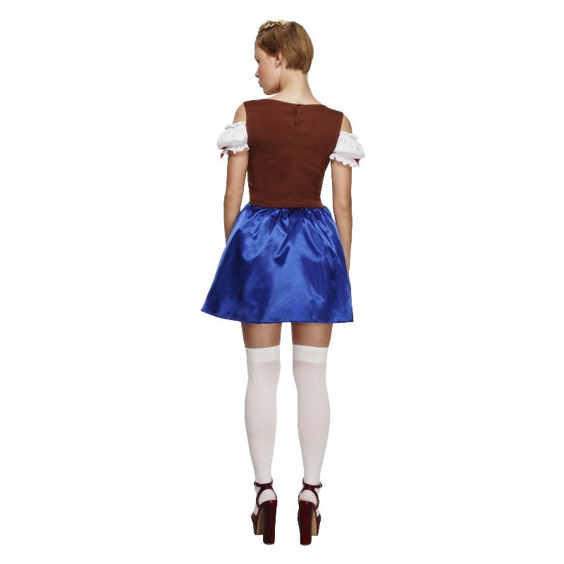 Oktoberfest Dirndl Costume Blue Ladies Dress_2