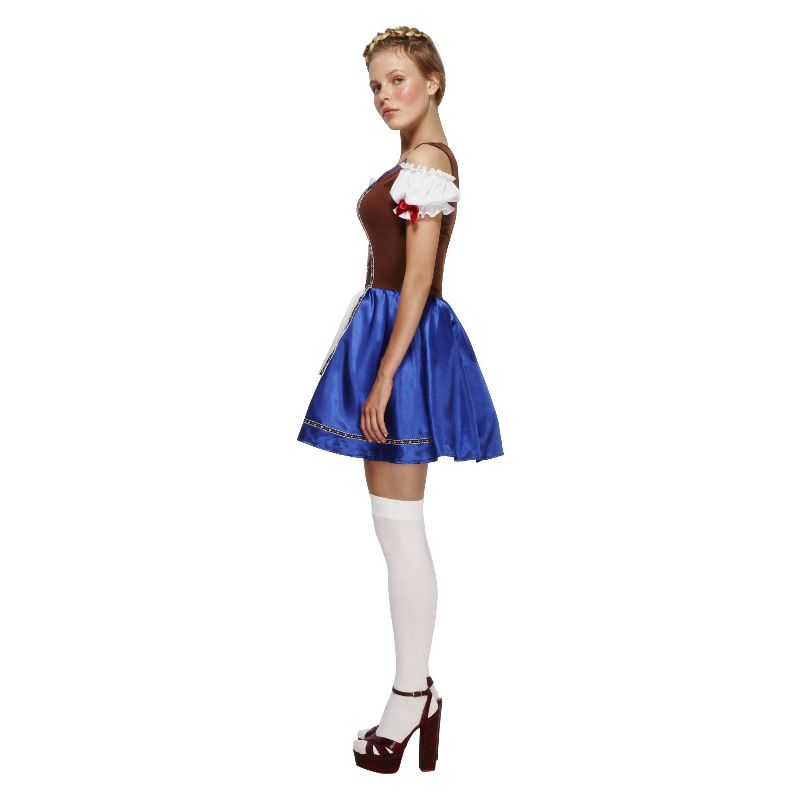 Oktoberfest Dirndl Costume Blue Ladies Dress_3