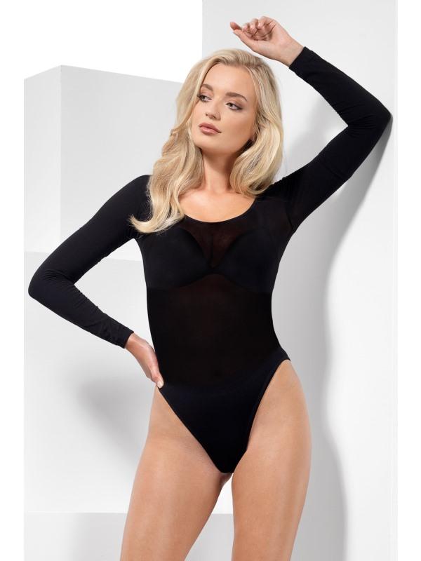 Opaque Bodysuit Adult Black_1