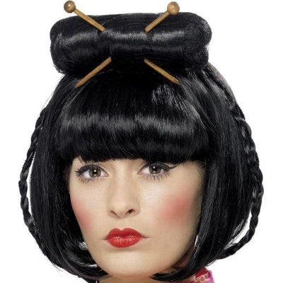 Oriental Lady Adult Black Wig_1