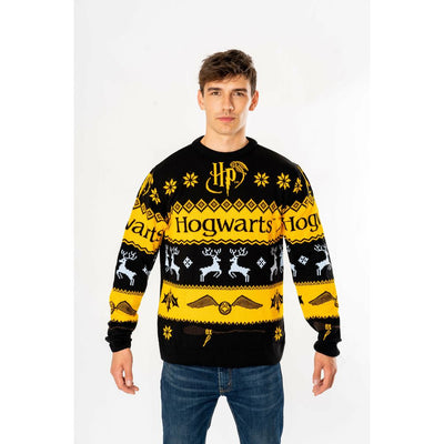 Deluxe Christmas Hogwarts Harry Potter Knitted Jumper Adult_1