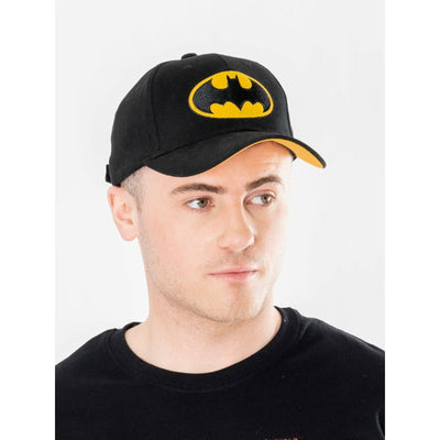 Batman Black Yellow Baseball Cap DC Adult_1