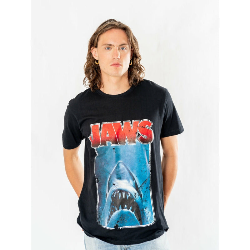 Jaws Shark Below T-Shirt Adult_3