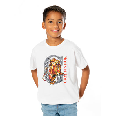 Harry Potter Kids White Gryffindor Mosaic T-Shirt 1