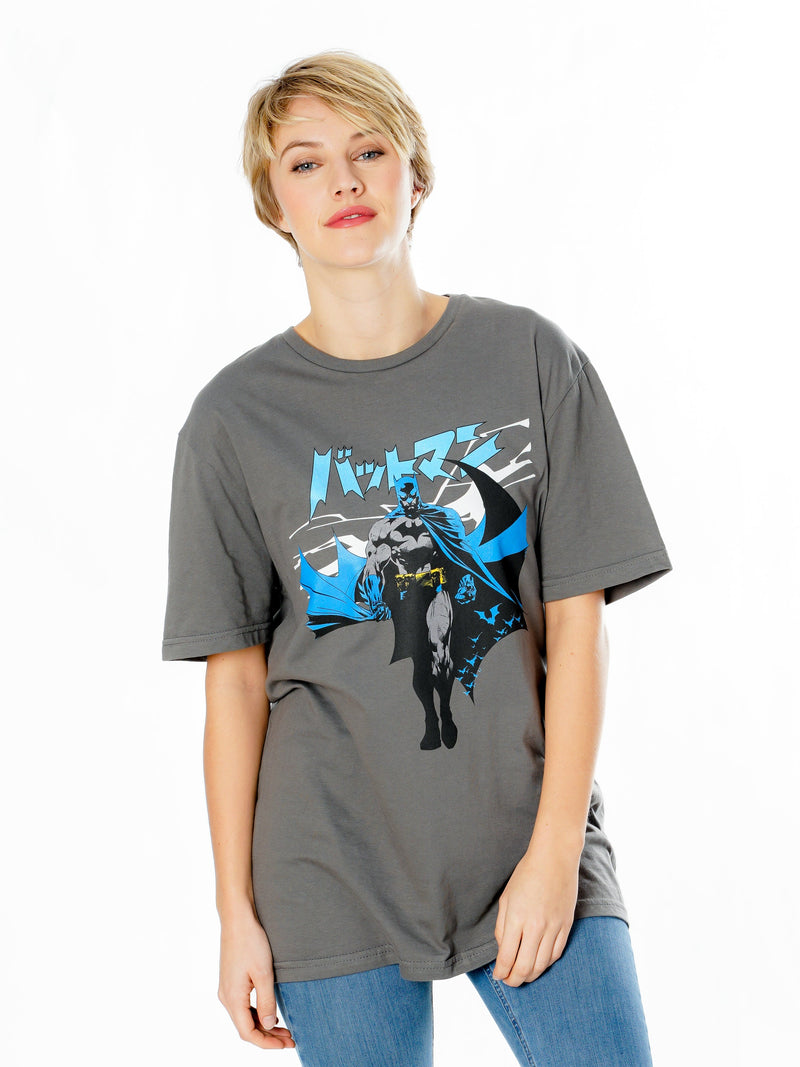 Batman Manga Cape Grey T-Shirt