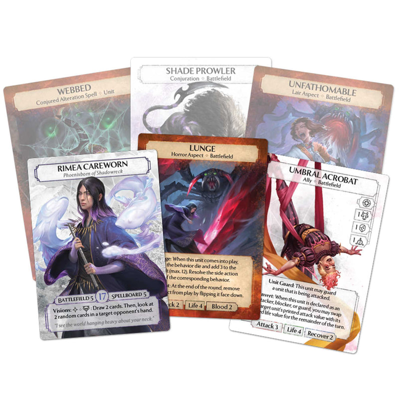 Ashes Reborn: Red Rains - The Spawn of Shadowreck - Phoenixborn & Chimera Expansion Decks