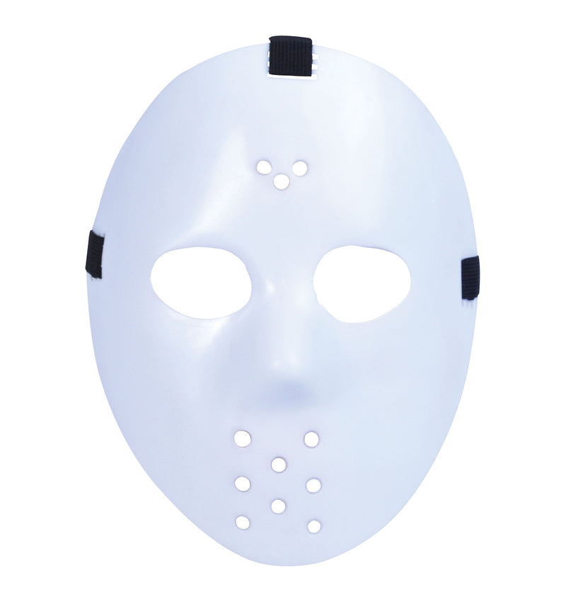 Hockey Mask White Plastic Masks Unisex_1 PM120