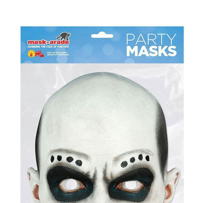 Day Of The Dead Card Mask Skull Plastic Masks Cardboard Masks_1 pm150
