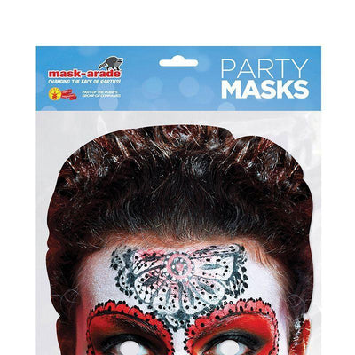Day Of The Dead Card Mask Butterfly Plastic Masks Cardboard Masks_1 pm151