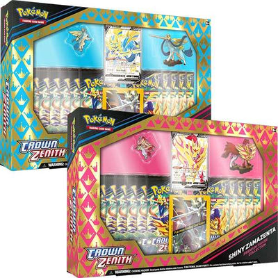 Pokémon TCG: Sword & Shield 12.5 Crown Zenith Premium Figure Collection-Shiny Zacian/Shiny Zamazenta