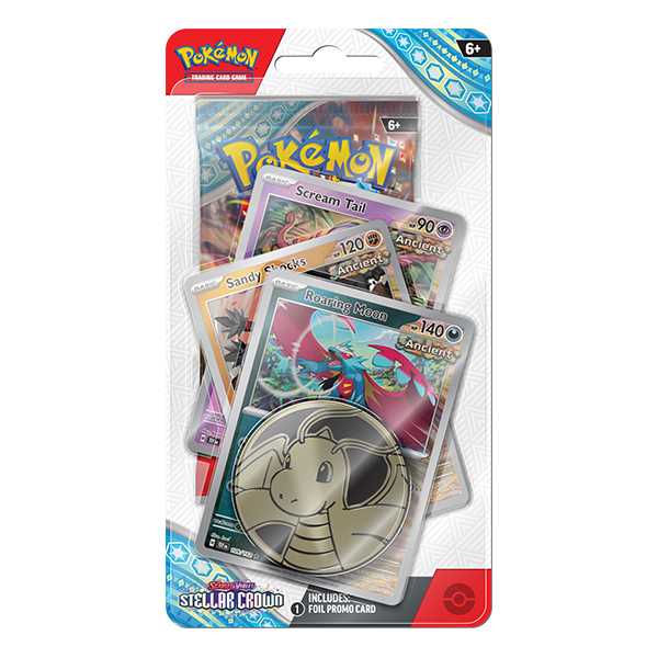 12 Sets of Pokemon TCG Scarlet & Violet 7 Stellar Crown Premium Checklane