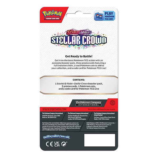 12 Sets of Pokemon TCG Scarlet & Violet 7 Stellar Crown Premium Checklane