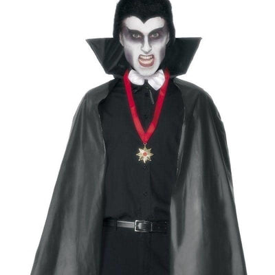 PVC Vampire Cape Adult Black_1