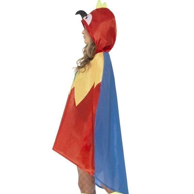 Parrot Party Poncho Adult Red Yellow_4