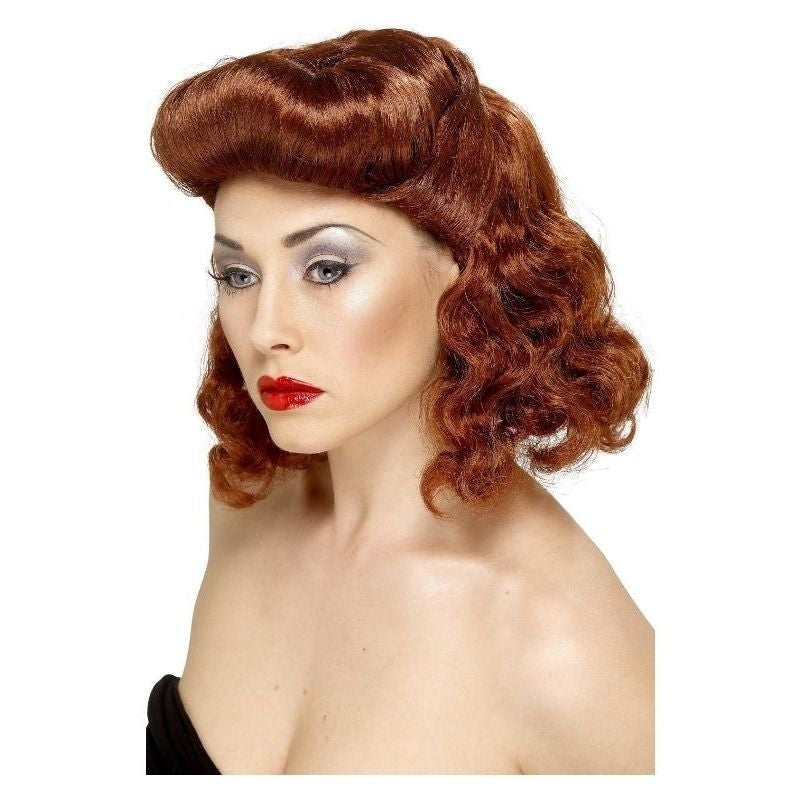 Pin Up Girl Wig Auburn Loose Curls_2